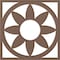 Ekena Millwork Blume Architectural Grade PVC Pierced Ceiling Medallion, Copper, 34"OD x 11 3/4"ID x 1"P CMPP34BLSCO - alternate 1